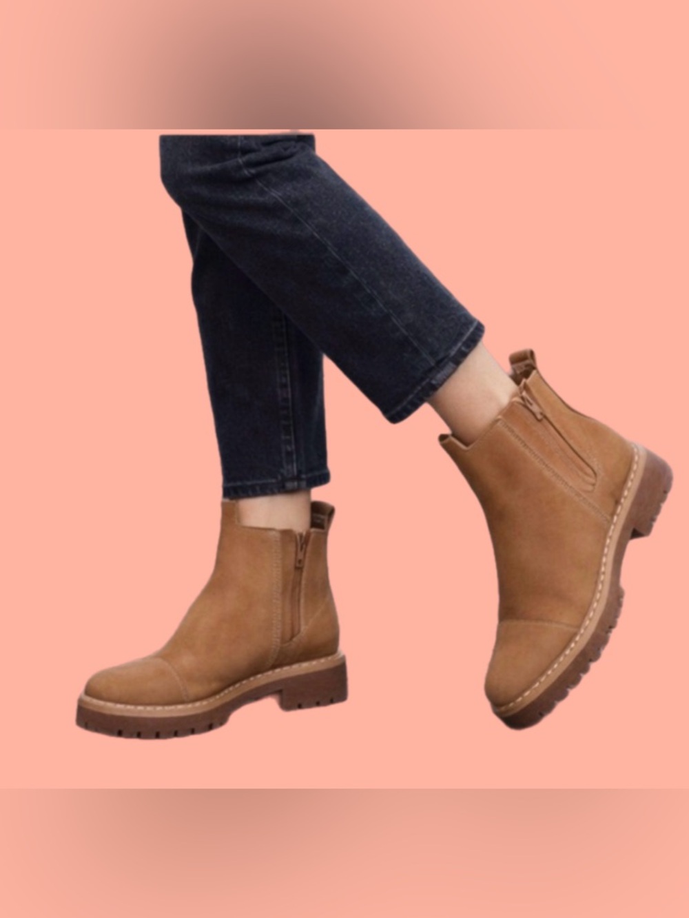 Toms Chelsea pull on Ankle Boots in Tan